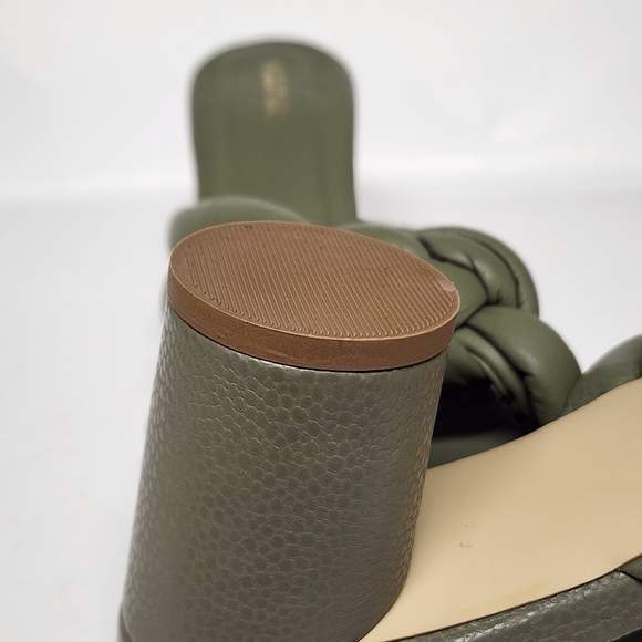 Kaanas Bekasi Nautical Knot Slip On Leather Sandal Cylindrical Lizard Heel s 10 - Picture 2 of 8